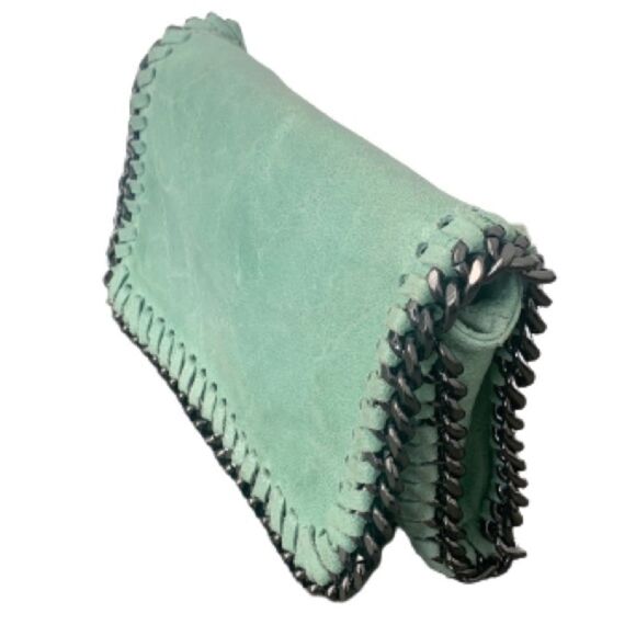 Borse In Pelle Handbags - Borse In Pelle Stella Green Clutch & Crossbody Bag in Leather